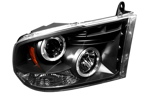 IPCW Projector Black Headlights 09-18 DODGE RAM - Click Image to Close